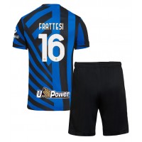 Inter Milan Davide Frattesi #16 Hemmatröja Barn 2024-25 Kortärmad (+ Korta byxor)